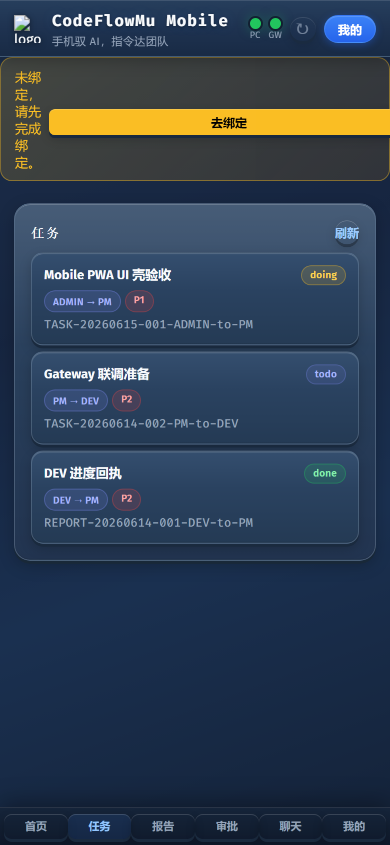 CodeFlowMu Open tasks